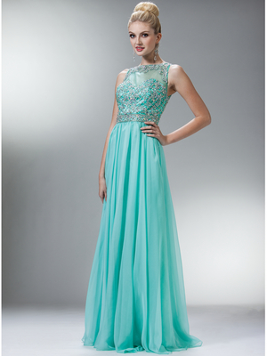 C7936 Stunning Strapless Sweetheart Gems Prom Dress, Mint