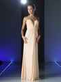 CD-601 Strapless Sweetheart Bridesmaid Dress - Blush, Front View Thumbnail