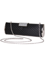 E8901 Black Shimmery Evening Clutch - Black, Alt View Thumbnail