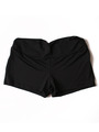 FH008 Yoga Short - Black, Front View Thumbnail