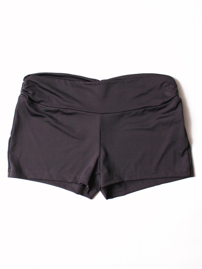 FH008 Yoga Short - Gray, Front View Medium