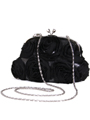 HBG90701 Black Floral Evening Bag - Black, Alt View Thumbnail