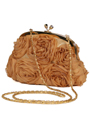 HBG90701 Gold Floral Evening Bag - Gold, Alt View Thumbnail