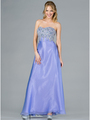 HK1096 Light Purple Shimmer Prom Dress - Light Purple, Front View Thumbnail