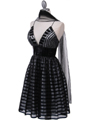 HK9212 Black Lace Cocktail Dress - Black, Alt View Thumbnail