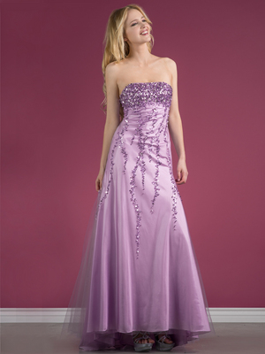 JC1781 Lilac Sequin Prom Dress, Lilac