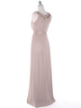 MB6090 Cleopatra Evening Dress - Taupe, Back View Thumbnail