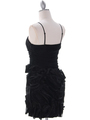 40453 Black Cocktail Dress By Black - Black, Back View Thumbnail