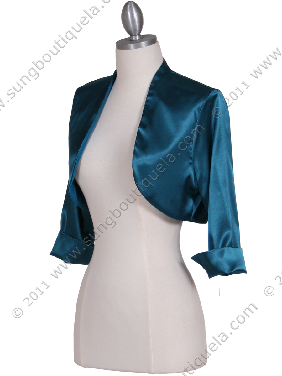 teal bolero jacket