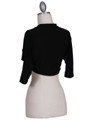 SB1889 Black Bolero Jacket - Black, Back View Thumbnail