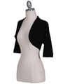 SB1889 Black Bolero Jacket - Black, Alt View Thumbnail