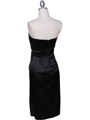 C5077 Black Strapless Cocktail Dress - Black, Back View Thumbnail