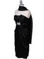 C5077 Black Strapless Cocktail Dress - Black, Alt View Thumbnail