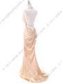 C7123 Gold Evening Dress - Gold, Back View Thumbnail