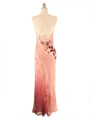 5514 Blush Silk Beaded Dress - Blush, Back View Thumbnail