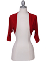 SB1889 Red Bolero Jacket - Red, Front View Thumbnail